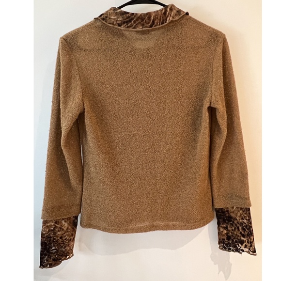 Women's brown sweater Size S - Picture 2 of 4